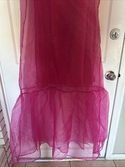 SUGARLIPS DRESS WOMENS SIZE Small Dime Organza Mockneck Maxi Dress Pink Summer
