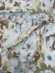 Y2K Midi Floral Sz 26W Dress Sheer Lined Floral Romantic Tiered Hem Boho Fairy