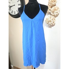 Alice + Olivia – Blue Racerback Mini Shift Dress – XS