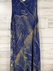 Karma Circle USA Abstract Art to Wear Handkerchief Dress Lagenlook Free Sz Chic