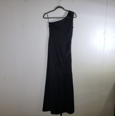 WOOSEA Women&rsquo;s One Shoulder Sleeveless Split Bodycon Mermaid Evening Dress SMALL