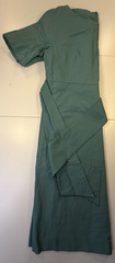 Max Mara Weekend Green Taffeta Short Belted Unlined Flare Pockets Dress L/12