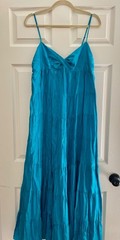 Ann Taylor Silk Spaghetti Strap Maxi dress Size 8