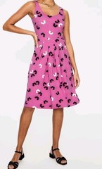 BODEN holiday Joanna Ponte Dress size 14L Tickled Pink Daisy Cloud wedding