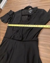 SHANI V NECK LONG SLEEVE HANKY HEM GEORGETTE RUFFLE Asymmetrical midi DRESS 8
