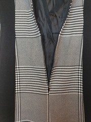 Black White Checkered Slimming Work Smart Dress Size 10 Office Wear Houndstooth