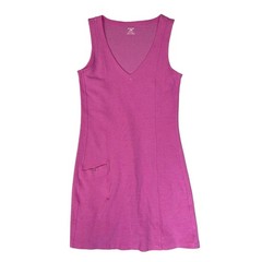 Horny Toad Dress S Tank Flexcel Small Pink Sleeveless V-Neck Stretch Athleisure