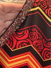 1X/2X/3X New Black Red Rose Print Sequin Kaftan Knit Beach Cover Dress Nightgown