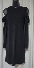 Wonder Nation Cold Shoulder Ribbed Girls Bodycon Dress Size (16) XL Long Sleeve