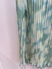 Future Collective Gabriella Karefa-Johnson Plissé Midi Dress 2X Blue Green Chic