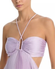 a.l.c. Maxi Dress Satin Pleated Moira Size 2 $795