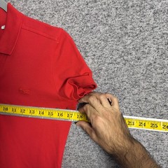 Lacoste Women&rsquo;s 38 Solid Red Short Sleeve Pique Polo Dress