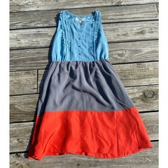 Anthropologie Moulinette Soeurs Dress – Blue/Gray/Orange – Size 6