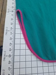 VTG Sweatshirt Dress M/L Crewneck Teal USA 90&rsquo;s 80s Slit Pocket Color Trim