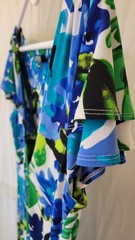 LAUREN by RALPH LAUREN Floral Print Ruched Stretch Sheath Dress Sz 12 (FLAW)