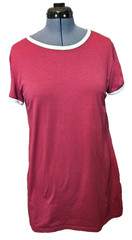 H&M Divided Maroon Ringer T-shirt Dress | Size Large