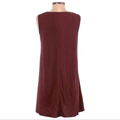BCBGeneration Sleeveless Pleated Mahogany Tent Swing Dress Size XXS NWT