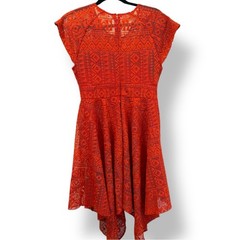 Anthropologie x Maeve Prima Lace Crochet Fit and Flare Hanky Dress size 4