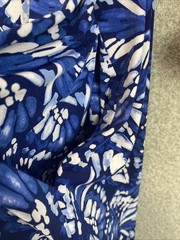 Chicos wrinkle free knit midi shift Dress Size 1 (M) 1/2 Sleeve Stretch Coastal