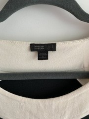 J Jill Wearever Black White Colorblock Sleeveless Knit Midi Dress Sz 1X