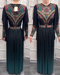 Negrin Elegant Full length Floral dress Size – S – NWT.