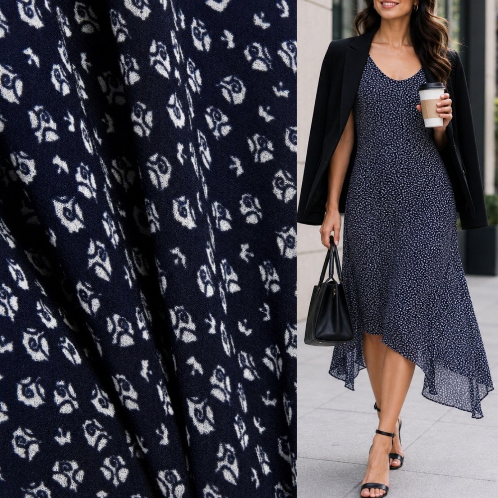 NEW! Diane von Furstenberg Talia asymmetric floral-print chiffon dress Size2