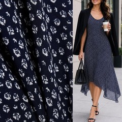 NEW! Diane von Furstenberg Talia asymmetric floral-print chiffon dress Size4
