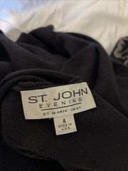 St. John Evening Long Sweater Evening Dress