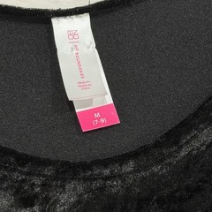 No Boundaries Black Crushed Velvet Mini Dress Long Sleeve Juniors M 7-9