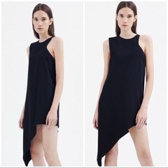 IRO Away Asymmetrical Dress Black 38