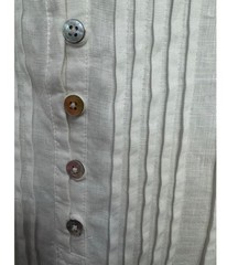 Quince 100% Organic White Cotton Gauze Sleeveless Swing Dress XL Runs M BNWOT