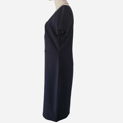 BRIGITTE BAILEY Black Short Sleeve Square Neck Sheath Dress. Size Large.