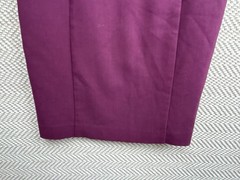 French Connection Deep Plum Lula Sheath Dress Size UK 8 Women Scalloped Neck