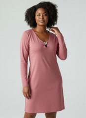 FOREVER 21 Pink Long Sleeve Dress with Butterfly Detail XL NWT