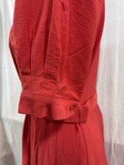 NWT LOFT Classic Button Front Dress Size 14 with Belt & Pockets