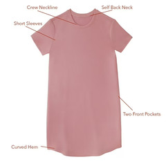 Member&rsquo;s Mark Women&rsquo;s Sandwash Short Sleeve Mini Dress Size S Pink