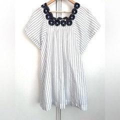Madewell Embroidered Butterfly Dress Womens XXS Coastal Cottage Nautical Summer