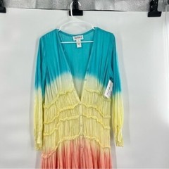For the Republic tie dye button front dress size S
