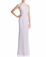 New $495 Jarlo Women&rsquo;S Purple Tenny Halter Sleeveless Gown Evening Dress Size 8