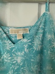 Michael Kors Turquoise Spaghetti Strap Dress. Size P/Medium NWT