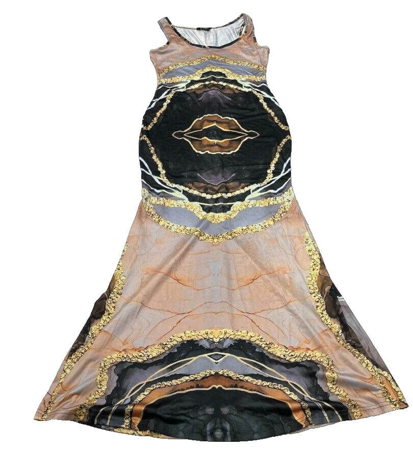Chic Me Multicolored Sleeveless Body-Con Dress Women&rsquo;s Size Medium NEW