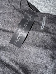 Norma Kamali Grey long sleeved Maxi dress sz XS