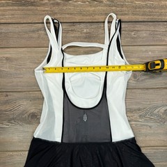 Free People Movement Women Downtown Drop Shot Mini Dress Size XS White Black