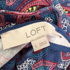Ann Taylor Loft Shift Dress Women&rsquo;s Small Above Knee Paisley Lightweight Stretch
