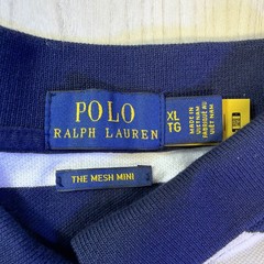Polo Ralph Lauren The Mesh Mini Shirt Dress Sz XL Golf Tennis Sport Blue White