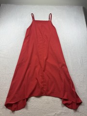 Prologue red sleeveless dress Medium mid length Minimalist Capsule Wardrobe