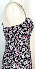 NWT Banana Republic Floral Pintuck Midi Slip Dress Size 0 Pink Navy V-neck Lined
