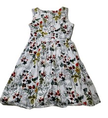 Floral Pattern Cottagecore Botanical Print Dress Size XL No Brand Tag
