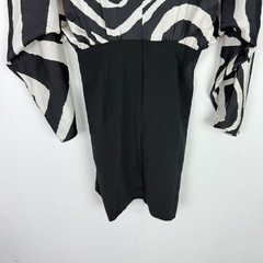 NWT Sergio Hudson x Target Zebra Print Mini Dress Black Ebony Size Large L NEW