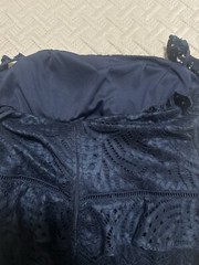 CITY STUDIO Navy Blue Party Dress Juniors Hi-Low Peplum Cocktail. Size 15.